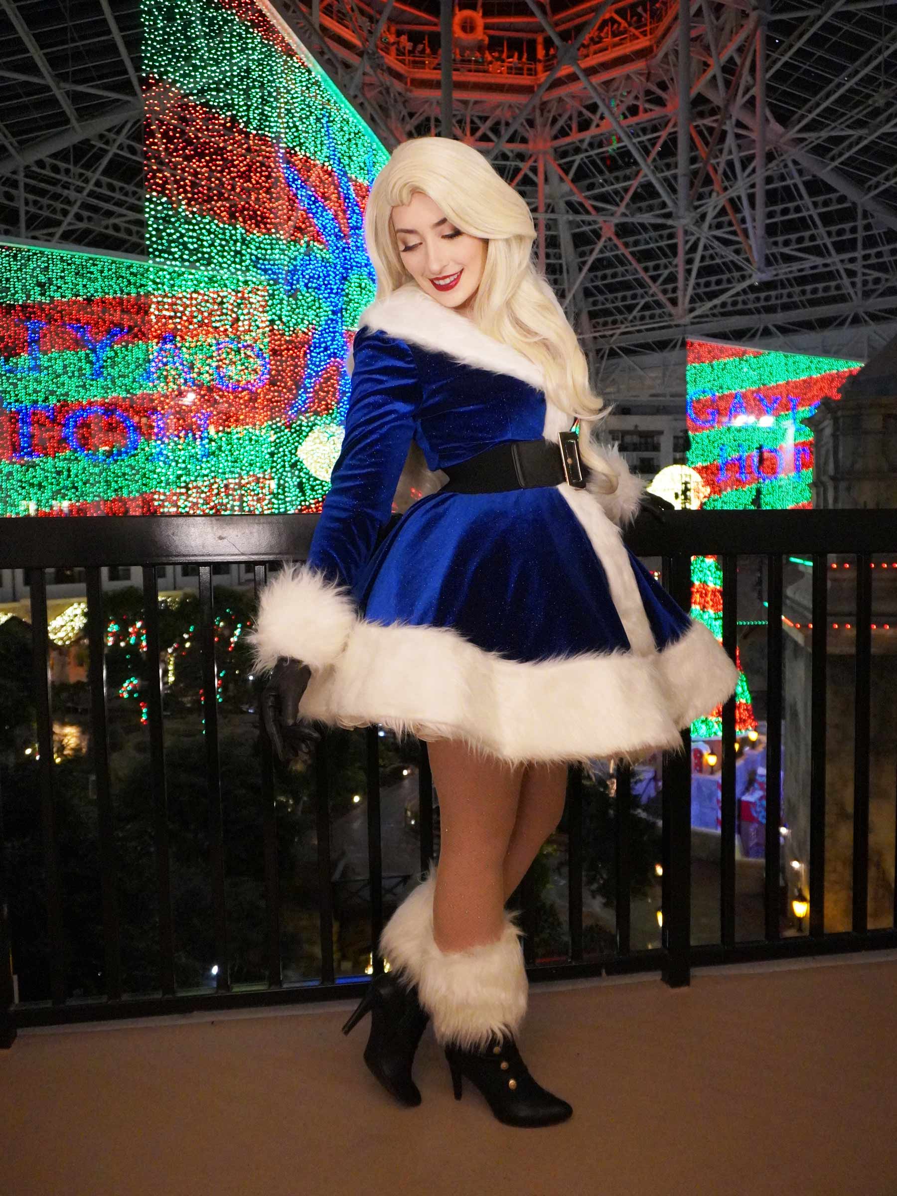 Blue Santa Dress Fawn Holley Blue Santa Dress Fawn Holley