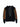 Hoodie with orange metallic lace-up with glittery yellow grommets and white cat ghosts on sleeves.