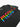 Close up of left sleeve with rainbow metallic cat paws and Meow on front.