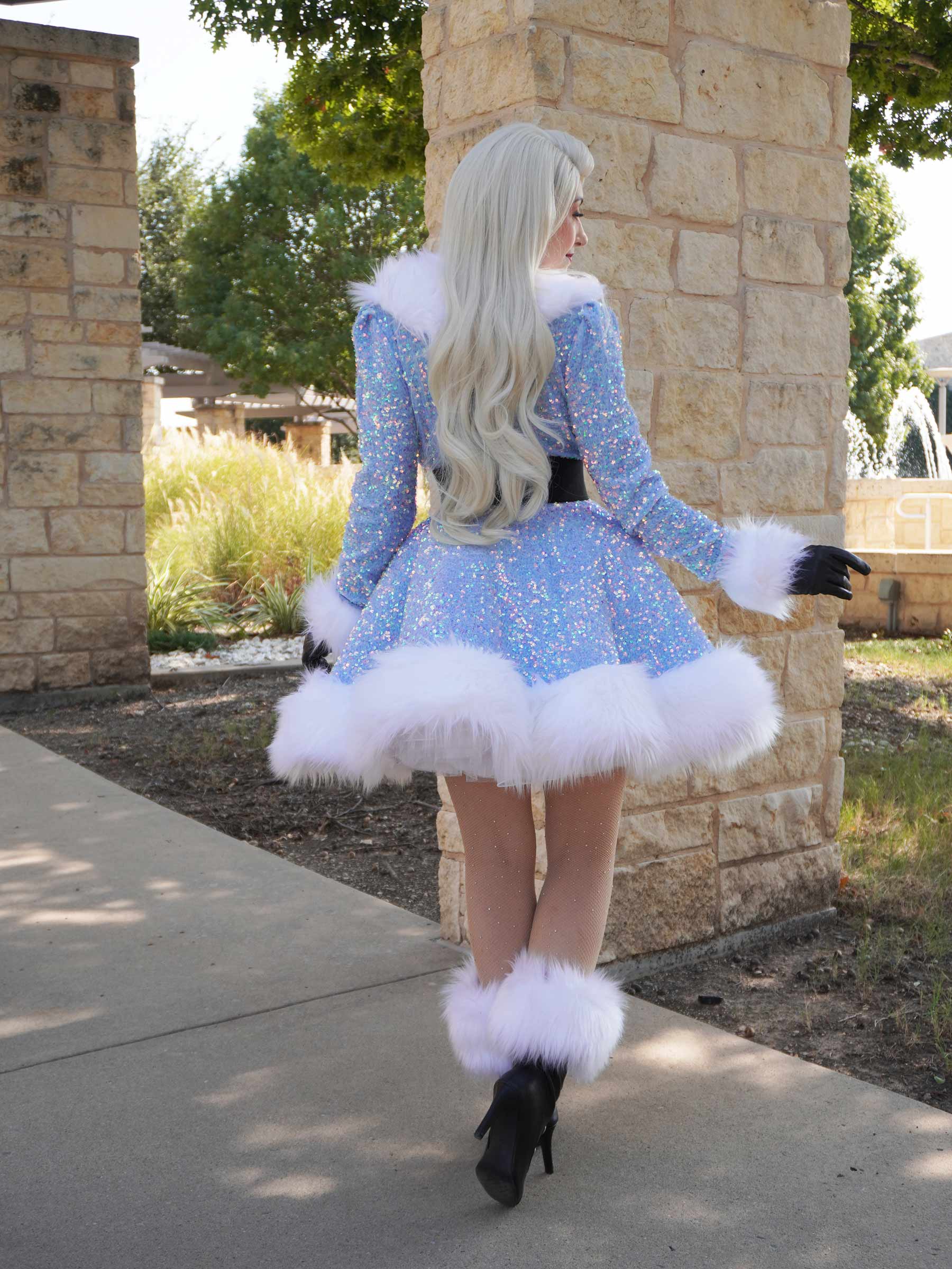 Custom Winter Wrap Dress - Short Length